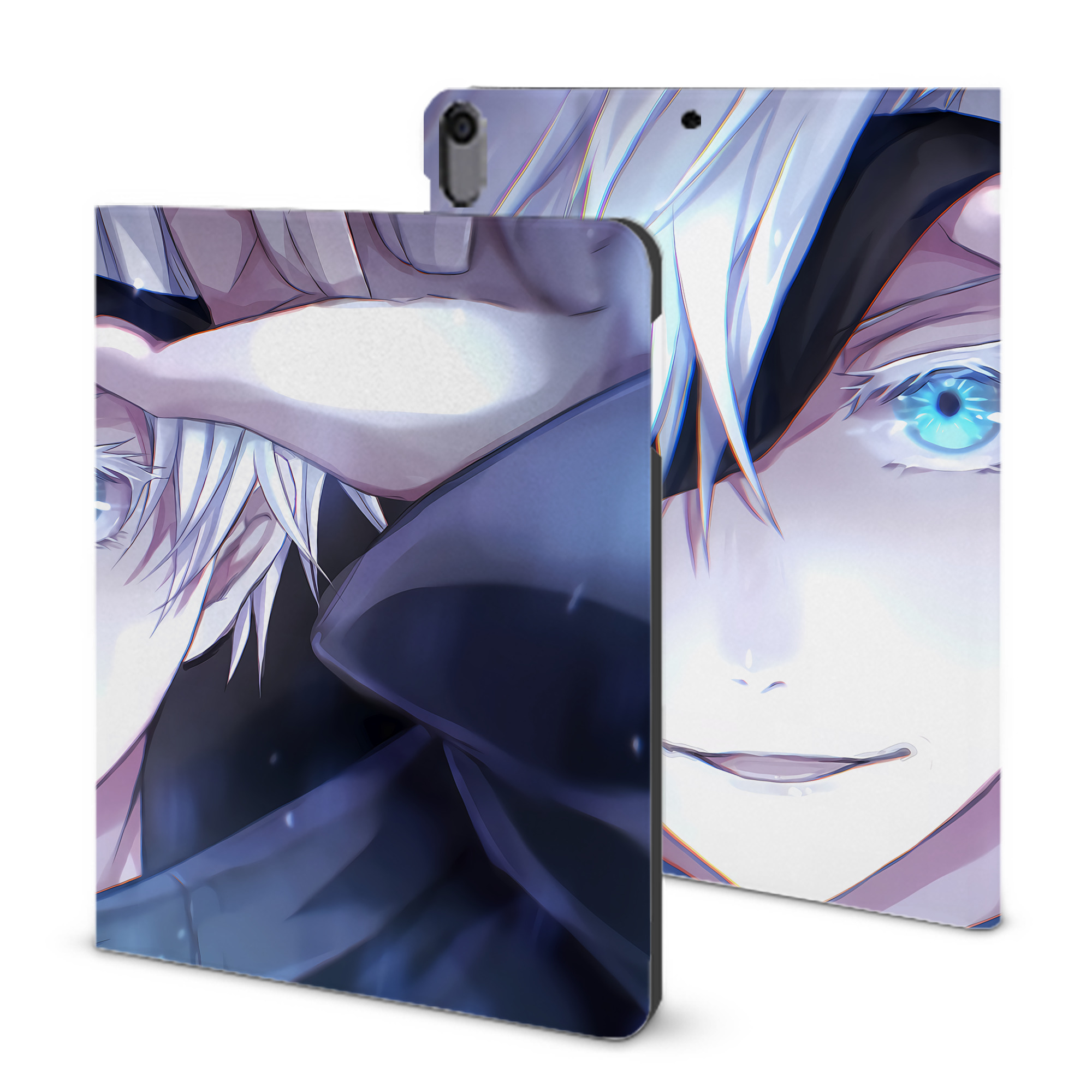 （画像用） 呪術廻戦 Jujutsu Kaisen IPad ケース ブック型 PUレザー TPU 耐衝撃 軽量 薄型 ペン収納なし 全面保護 IPad 各モデル対応